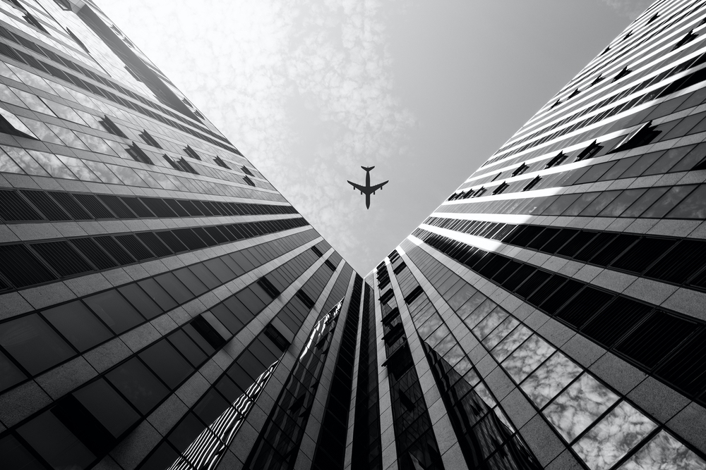 风景图片 5k高清壁纸下载 建筑与飞机 易点图网