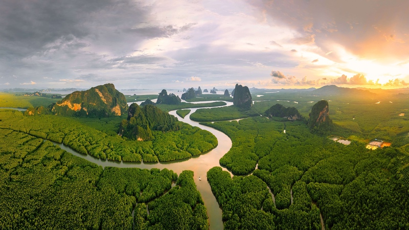 泰国安达曼海红树林 4k风景壁纸3840 × 2160 易点图网